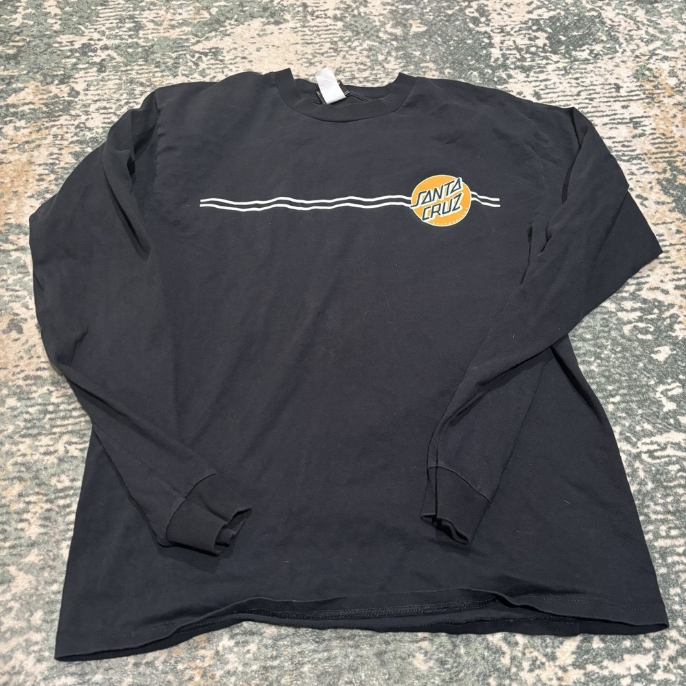Santa Cruz Other Dot  Long Sleeve Tshirt Large Black